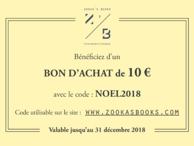 CodePromoNOEL 2018. Zookasbooks. CodePromoNOEL 2018. Zookasbooks.