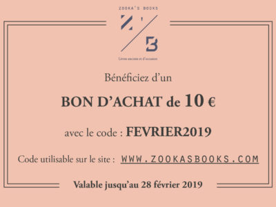 Zookas Books 10 euros février 2019 Zookas Books 10 euros février 2019