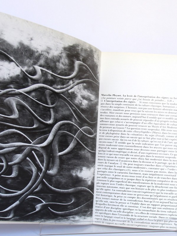 Hantaï. Catalogue d'exposition 1976. Pages intérieures. Livre d'occasion.