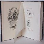 Paul et Virginie. Frontispice. Livre ancien 1887.