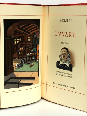 Molière. L'Avare, Les Précieuses ridicules. Page titre. Livre ancien. 1955.