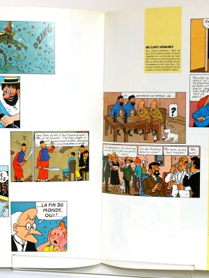 Hommage à Hergé. Fondation Joan Miro. Livre d'occasion. Pages intérieures.