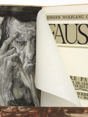 Faust. Goethe. Illustré par Edy Legrand 1942. 2 volumes. Pages intérieures.