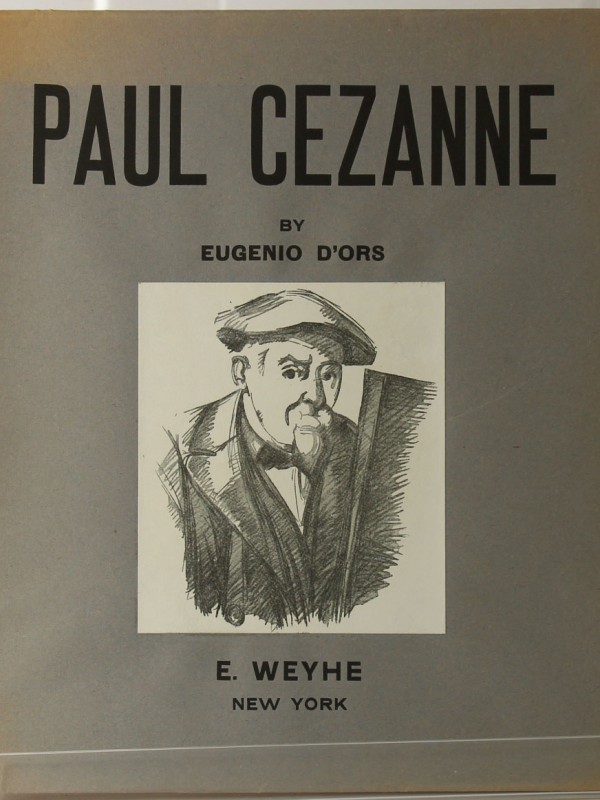 Paul Cézanne. Eugenio d'Ors. E. Weyhe. 1936. Couverture.