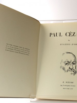 Paul Cézanne. Eugenio d'Ors. E. Weyhe. 1936. Page-titre.