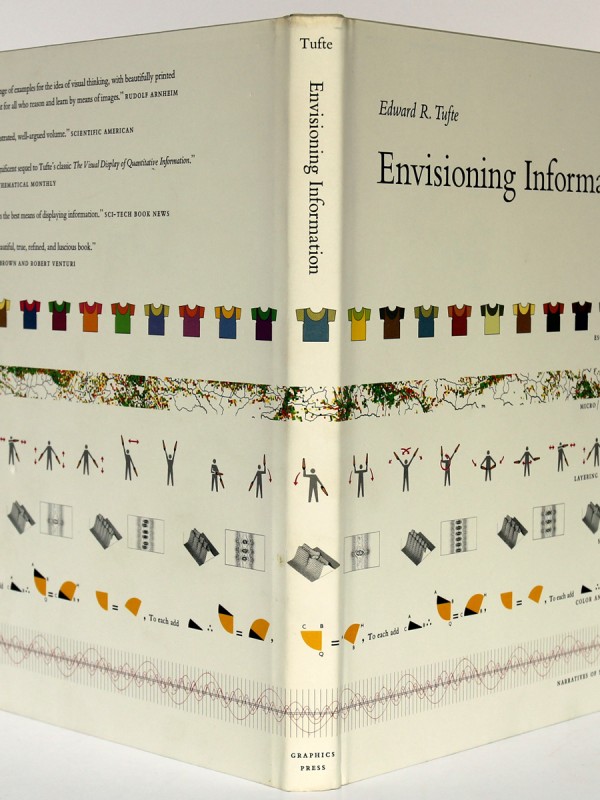 Envisioning Information. Tufte. Graphics Press 1992. Dos et couverture.