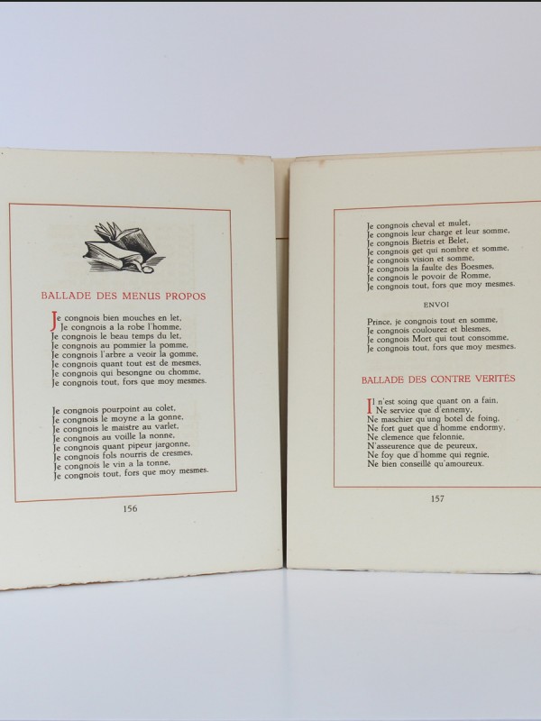 Œuvres de Françoys Villon. Illustrées par André Collot. Le Vasseur, 1942. Pages intérieures_2.