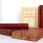 Le Livre de San-Michele. Axel Munthe. Éditions Arc-en-Ciel 1952. 2 volumes. Livres, chemises et emboîtages.