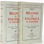 Stendhal. Mélanges de politique et d'histoire. Le Divan, 1933. 2 volumes. Couvertures.