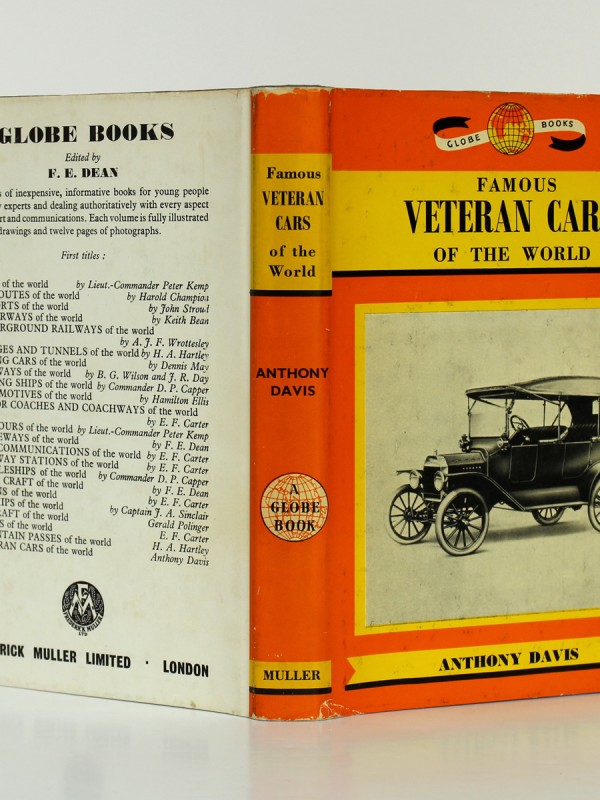 Famous Veteran Cars of the Worl. Anthony Davis. Frederick Muller, 1963. Dos et couvertures.
