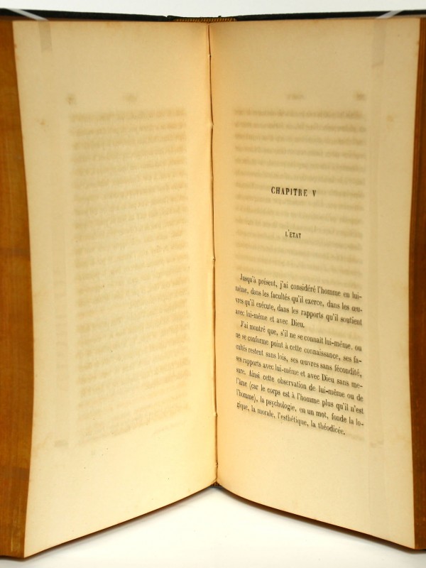La Nature humaine. Jean-Félix Nourrisson. Librairie académique Didier & Cie. 1865. Pages intérieures.