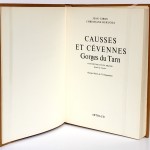 Causses et Cévennes, Gorges du Tarn. Jean GIROU, Christiane BURUCOA. Arthaud, 1957. Page titre.