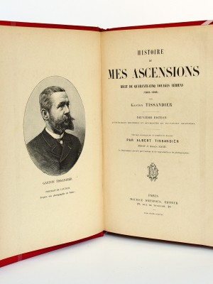Histoire de mes ascensions. Gaston Tissandier. Maurice Dreyfous 1888. Page titre.