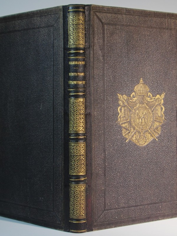 Méditations métaphysiques. Nicolas Malebranche. H. Delloye. 1841. Reliure aux armes.