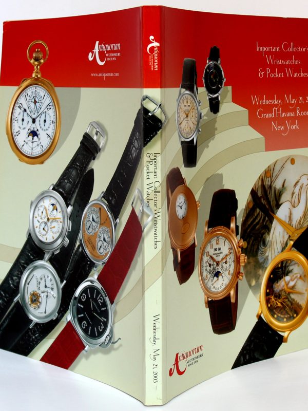 Important Collector's Wristwatches & Pocket Watches. Wednesday, May 21, 2003 Grand Havana Room New York. Couverture : plats et dos.