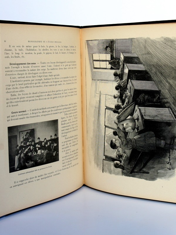 Monographie de l’École Braille à St-Mandé (Seine). Larousse 1899. Pages intérieures.