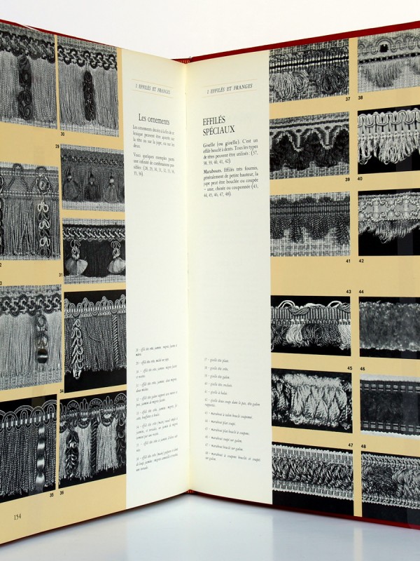 Le livre de la Passementerie, René Heutte. H. Vial 1972. Pages intérieures 2.