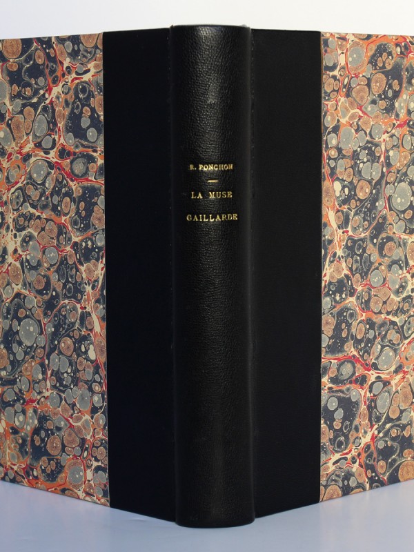 La Muse gaillarde, Raoul Ponchon. Illustrations de Dignimont. Aux Éditions Rieder, 1939. Reliure : dos et plats.