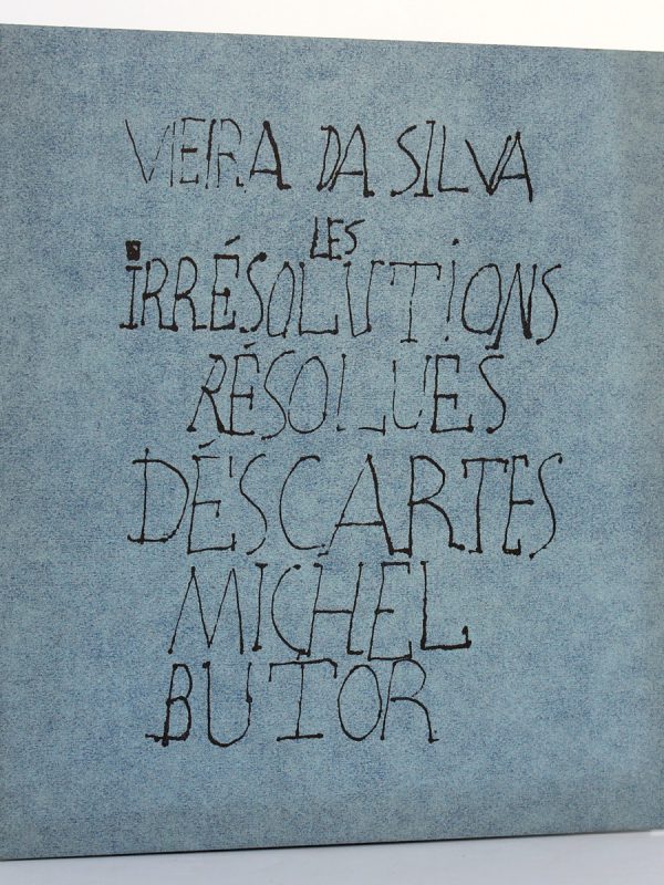 Vieira da Silva : les Irrésolutions résolues. Descartes. Michel Butor. Éditions Jeanne Bucher 1969. Couverture.