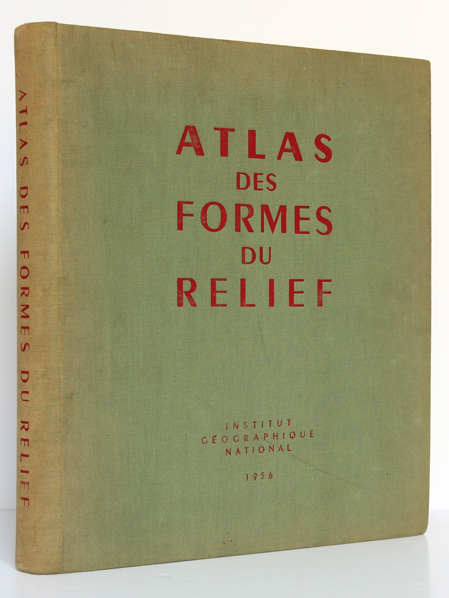 Atlas des formes du relief. Institut Géographique National 1956. Couverture.