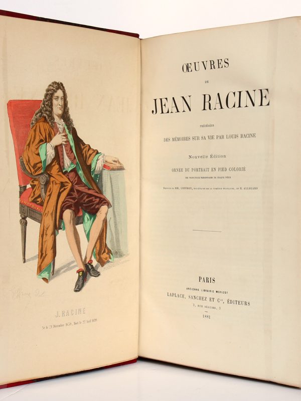 Œuvres de Racine. Laplace, Sanchez et Cie Éditeurs 1882. Frontispice et page titre.