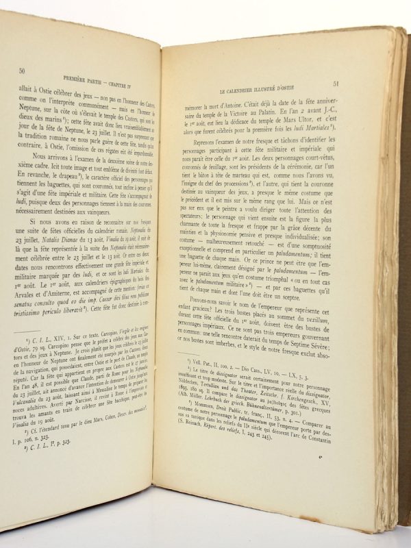 Recherches sur les jeux romains André Piganiol. Librairie Istra 1923. Pages intérieures.