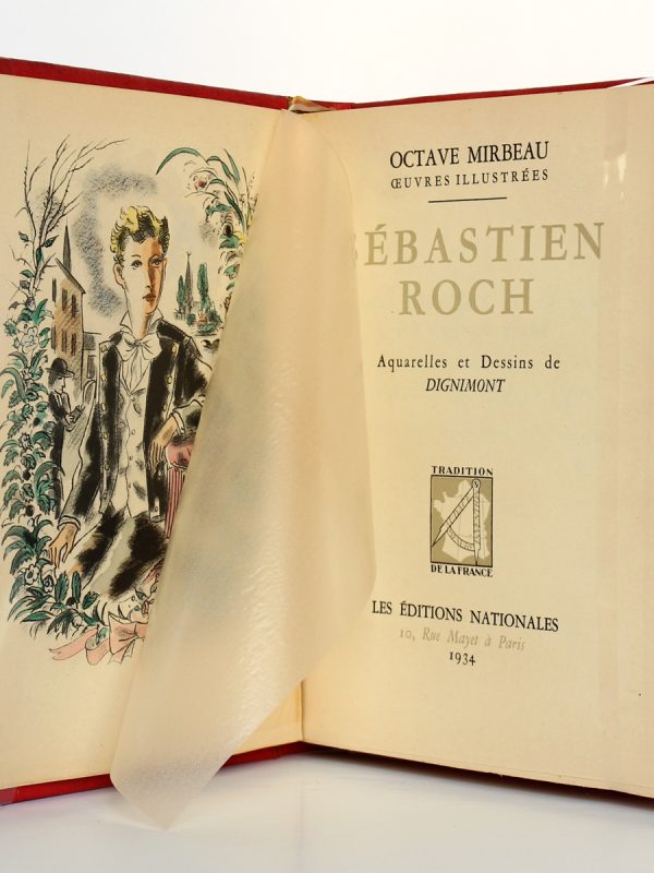 Sébastien Roch Octave Mirbeau. Illustrations de Dignimont. Les Éditions Nationales 1934. Frontispice et page titre.