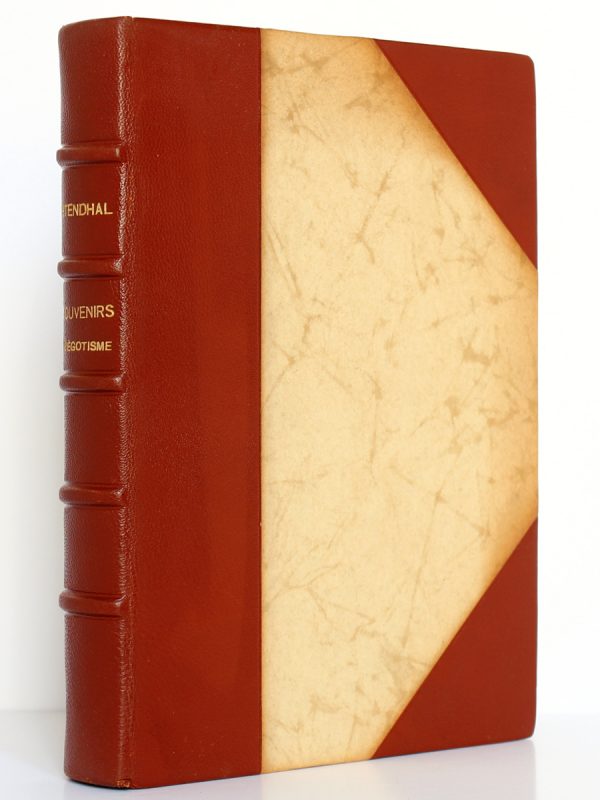 Souvenirs d'égotisme. Stendhal. Éditions Richelieu / Imprimerie nationale 1954. Reliure.