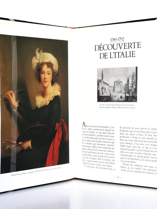Mémoires d'une portraitiste 1755-1842. Élisabeth Vigée-Lebrun. Scala 1989. Pages intérieures.