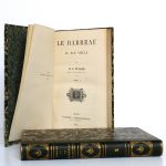 Le barreau au XIXe siècle, M.O. Pinard. Pagnerre Libraire-Éditeur, 1864-1865. 2 volumes. Volume 1 : page titre.