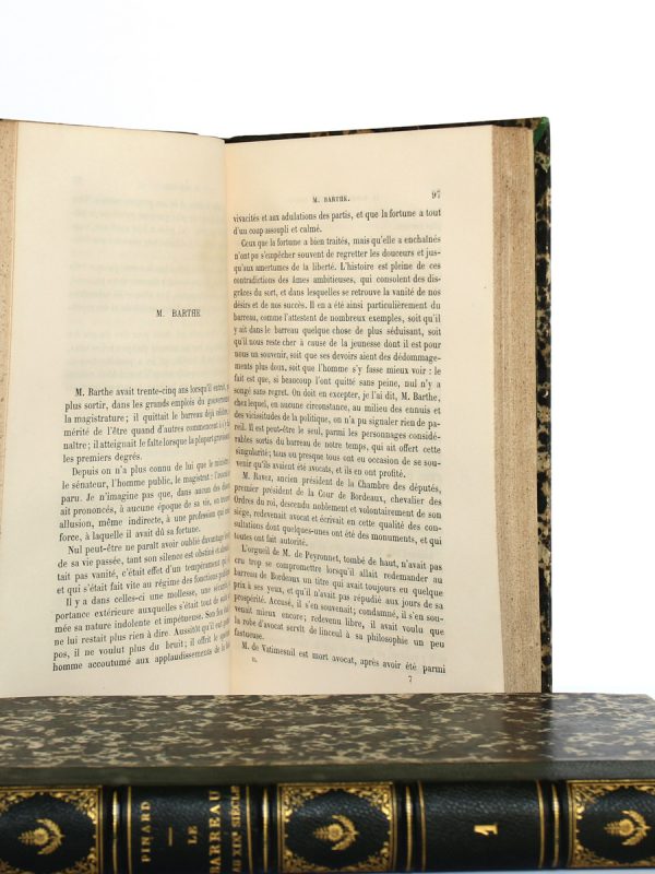 Le barreau au XIXe siècle, M.O. Pinard. Pagnerre Libraire-Éditeur, 1864-1865. 2 volumes. Volume 2 : pages intérieures.