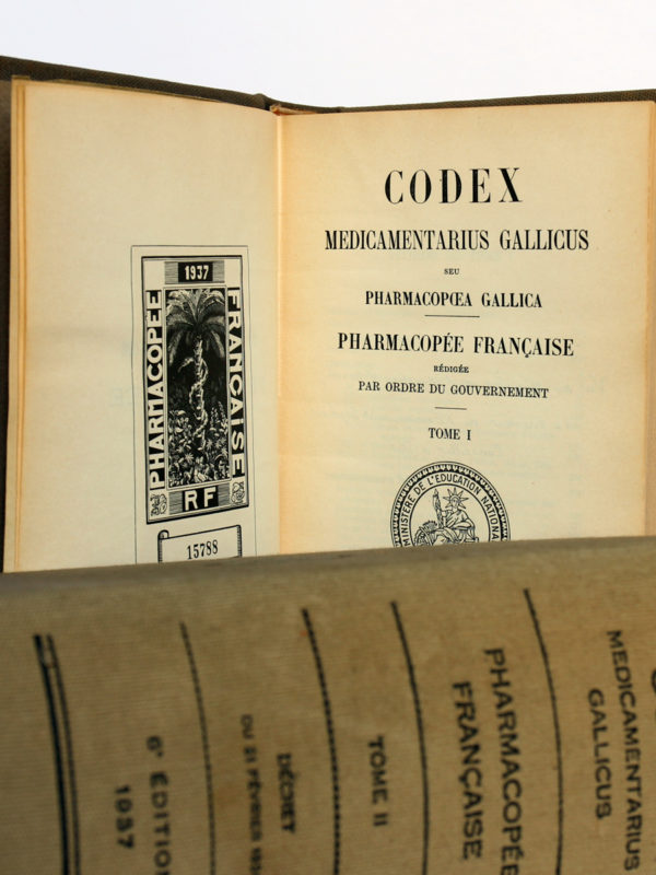 Codex 1937. Imprimeries Oberthur. 2 volumes. Pages intérieures 1.