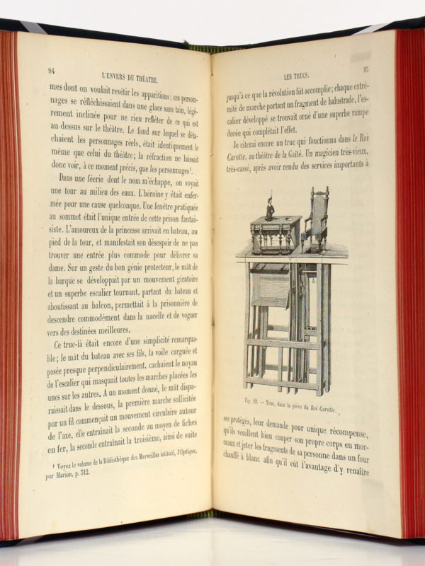 L'envers du théâtre Machines et décorations, M. J. Moynet. Hachette 1873. Pages intérieures.