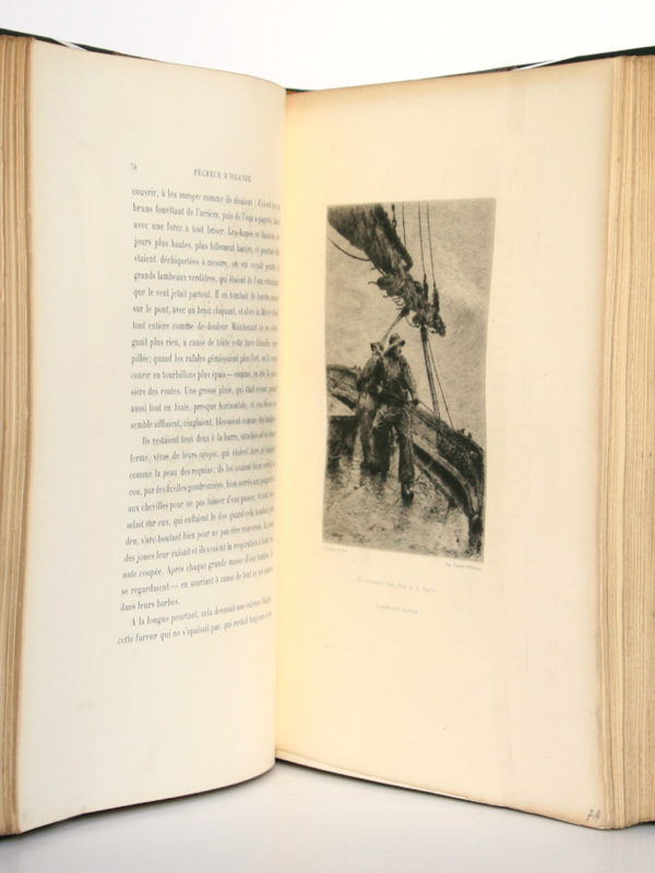 Pêcheurs d'Islande, Pierre Loti. Calmann-Lévy, 1893. Pages intérieures : eau-forte de E. Rudeaux.