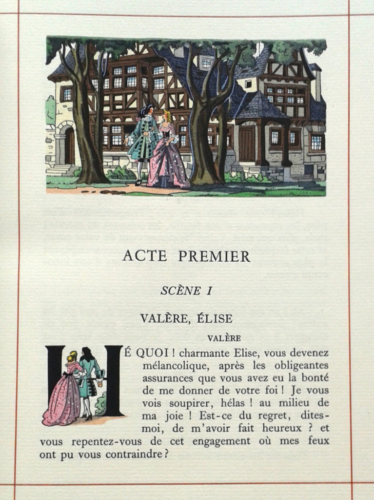 L'Avare, Molière. Éditions Imprimatur 1955. Illustrations Gradassi.