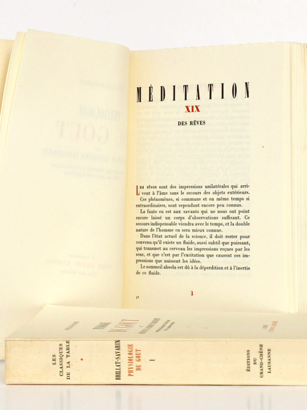 Classiques de la Table, BRILLAT-SAVARIN, GRIMOD DE LA REYNIÈRE. Éditions du Grand-Chêne, 1951. Physiologie du goût 2.
