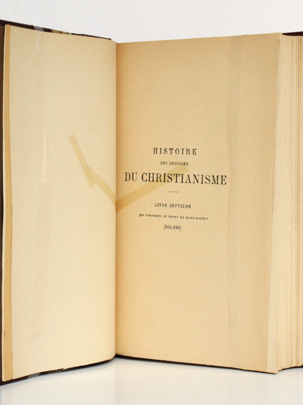 Marc-Aurèle et la fin du monde antique, Ernest RENAN. Calmann-Lévy [vers 1900]. Page titre.