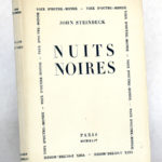 Nuits noires, John Steinbeck. Éditions de Minuit, 1945. Couverture.