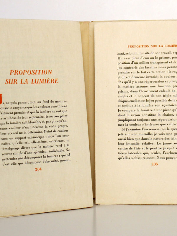 Connaissance de l'Est, Paul CLAUDEL. Typographie de Léon Pichon, 1928. Pages intérieures 4.