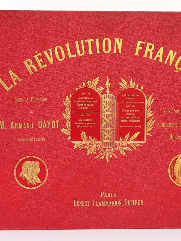 La Révolution française, Armand Dayot. Flammarion, sans date [1896]. Reliure : premier plat.