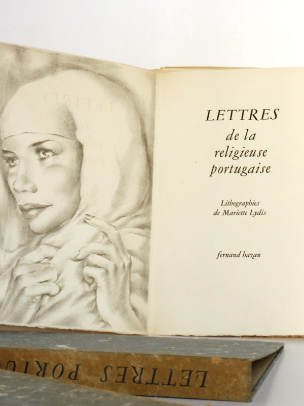 Lettres de la religieuse portugaise, lithographies de Mariette LYDIS. Fernand Hazan, 1947. Frontispice et page titre.