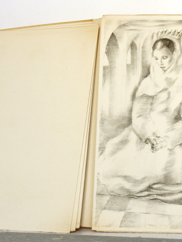 Lettres de la religieuse portugaise, lithographies de Mariette LYDIS. Fernand Hazan, 1947. Une des lithographies.