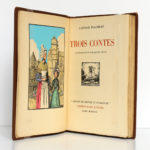 Trois Contes, Gustave FLAUBERT. Éditions d'Art H. Piazza, 1931. Frontispice et page titre.