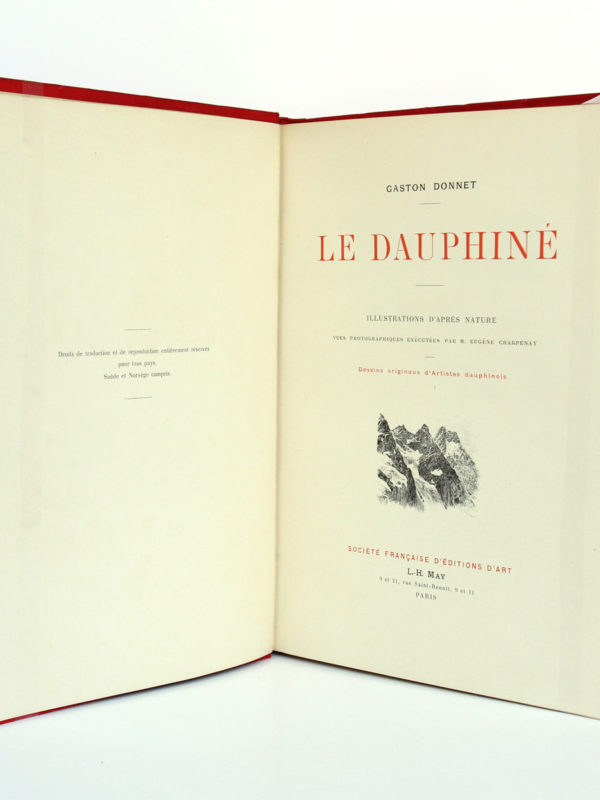 Le Dauphiné, Gaston DONNET. Éditions d'art L.-H. May, sans date [1900]. Page titre.