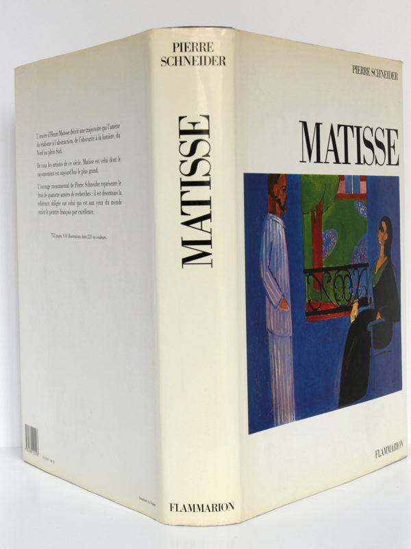 Matisse, Pierre SCHNEIDER. Flammarion, 1984. Jaquette : dos et plats.