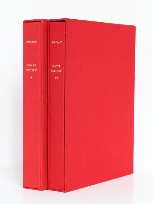 Œuvre poétique, Arthur RIMBAUD. Illustrations de BRÉHAT. 2 volumes. Roissard, 1971-1972. Les 2 volumes dans leur étui.
