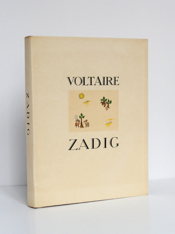 Zadig, VOLTAIRE. Illustrations de Roger MAUGE. Chez Jean Landru, 1947. Couverture.