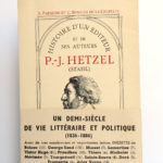 Histoire d'un éditeur et de ses auteurs P.-J. Hetzel (Stahl), PARMÉNIE, BONNIER DE LA CHAPELLE. Albin Michel, 1953. Couverture.