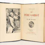 Le Père Goriot, Honoré de BALZAC. Gravures de COSYNS. Éditions Mornay, 1933. Frontispice et page titre.