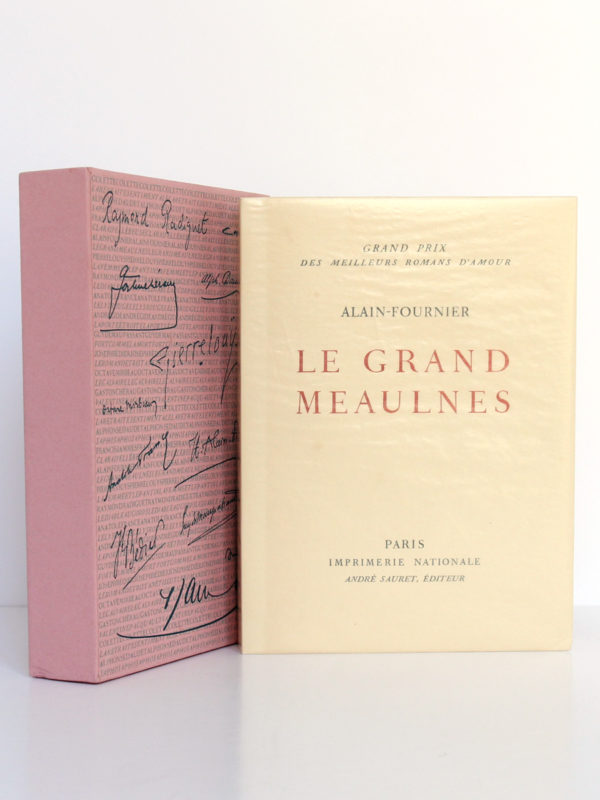 Le grand Meaulnes, ALAIN-FOURNIER. Lithographie de Berthold MAHN. Imprimerie Nationale, André Sauret Éditeur, 1958. Couverture et étui.
